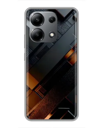 Чохол для Xiaomi Redmi Note 13 (4G) з картинкою «Чорні геометричні блоки» Чохол для Xiaomi Redmi Note 13 (4G) з картинкою «Чорні геометричні блоки»