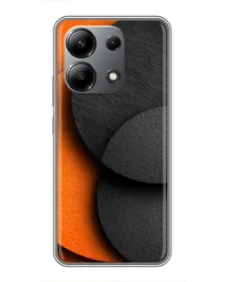 Чохол для Xiaomi Redmi Note 13 (4G) з картинкою «Геометрія помаранчевих кіл»