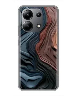Чохол для Xiaomi Redmi Note 13 (4G) з картинкою «Кольорові хвилі каньйону»