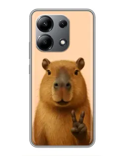 Чохол для Xiaomi Redmi Note 13 (4G) з картинкою «Капібара вікторія» Чохол для Xiaomi Redmi Note 13 (4G) з картинкою «Капібара вікторія»