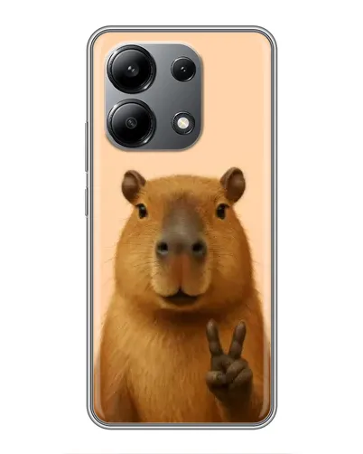 Чохол для Xiaomi Redmi Note 13 (4G) з картинкою «Капібара вікторія» Чохол для Xiaomi Redmi Note 13 (4G) з картинкою «Капібара вікторія»