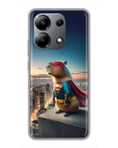 Чохол для Xiaomi Redmi Note 13 (4G) з картинкою «Капі-мен супергерой» Чохол для Xiaomi Redmi Note 13 (4G) з картинкою «Капі-мен супергерой»