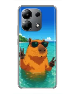 Чохол для Xiaomi Redmi Note 13 (4G) з картинкою «Морська капібара» Чохол для Xiaomi Redmi Note 13 (4G) з картинкою «Морська капібара»
