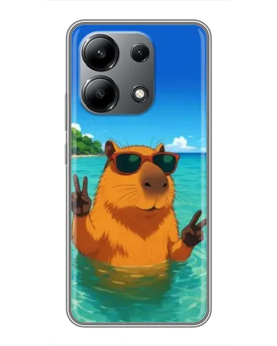 Чохол для Xiaomi Redmi Note 13 (4G) з картинкою «Морська капібара» Чохол для Xiaomi Redmi Note 13 (4G) з картинкою «Морська капібара»