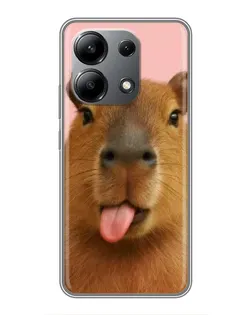 Чохол для Xiaomi Redmi Note 13 (4G) з картинкою «Капібара з язиком» Чохол для Xiaomi Redmi Note 13 (4G) з картинкою «Капібара з язиком»