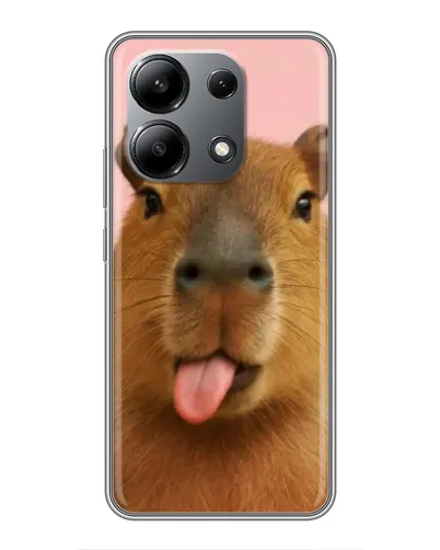 Чохол для Xiaomi Redmi Note 13 (4G) з картинкою «Капібара з язиком» Чохол для Xiaomi Redmi Note 13 (4G) з картинкою «Капібара з язиком»