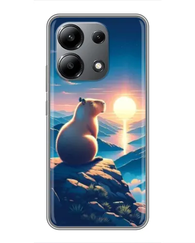 Чохол для Xiaomi Redmi Note 13 (4G) з картинкою «Захід сонця з капібарою» Чохол для Xiaomi Redmi Note 13 (4G) з картинкою «Захід сонця з капібарою»