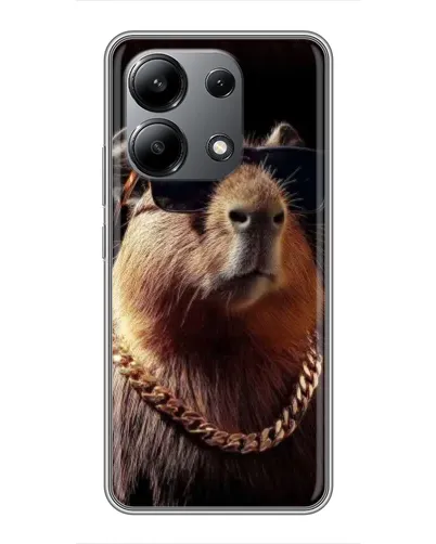 Чохол для Xiaomi Redmi Note 13 (4G) з картинкою «Капібара золотий ланцюг» Чохол для Xiaomi Redmi Note 13 (4G) з картинкою «Капібара золотий ланцюг»