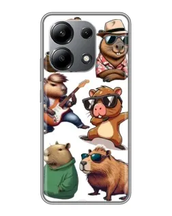 Чохол для Xiaomi Redmi Note 13 (4G) з картинкою «Круті капібари музиканти» Чохол для Xiaomi Redmi Note 13 (4G) з картинкою «Круті капібари музиканти»
