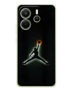 Чохол для Xiaomi Redmi Note 14 4G (Global) з картинкою «Jordan Gradient Logo»