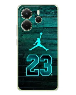 Чохол для Xiaomi Redmi Note 14 4G (Global) з картинкою «Jordan Cyan 23»