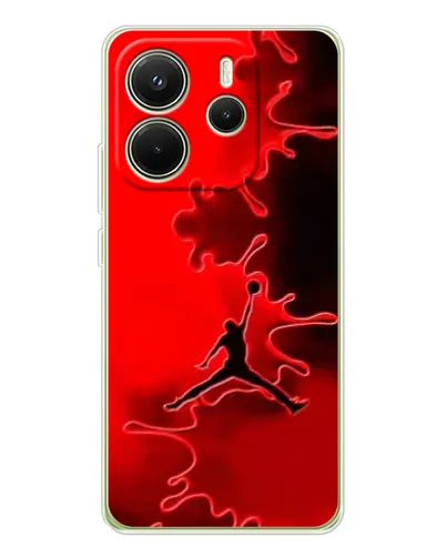 Чохол для Xiaomi Redmi Note 14 4G (Global) з картинкою «Jordan Red Smoke» Чохол для Xiaomi Redmi Note 14 4G (Global) з картинкою «Jordan Red Smoke»