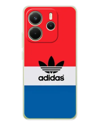 Чохол для Xiaomi Redmi Note 14 4G (Global) з картинкою «Ретро блоки Adidas»