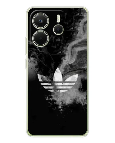 Чохол для Xiaomi Redmi Note 14 4G (Global) з картинкою «Абстрактний дим Adidas»