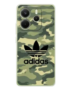Чохол для Xiaomi Redmi Note 14 4G (Global) з картинкою «Мілітарі стиль Adidas»