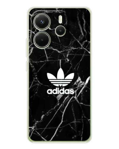 Чохол для Xiaomi Redmi Note 14 4G (Global) з картинкою «Білий мармур Adidas»