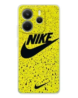 Чохол для Xiaomi Redmi Note 14 4G (Global) з картинкою «Жовтий текстурний Nike»