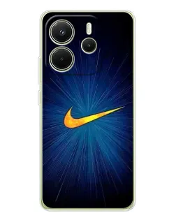 Чохол для Xiaomi Redmi Note 14 4G (Global) з картинкою «Синій пульс Nike»