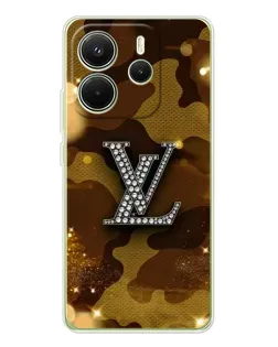 Чехол для Xiaomi Redmi Note 14 4G (Global) с картинкой «Камуфляжный Louis Vuitton»