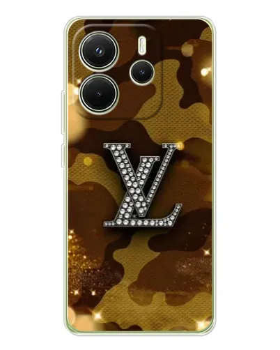 Чехол для Xiaomi Redmi Note 14 4G (Global) с картинкой «Камуфляжный Louis Vuitton»