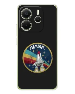 Чохол для Xiaomi Redmi Note 14 4G (Global) з картинкою «NASA — емблема місії»