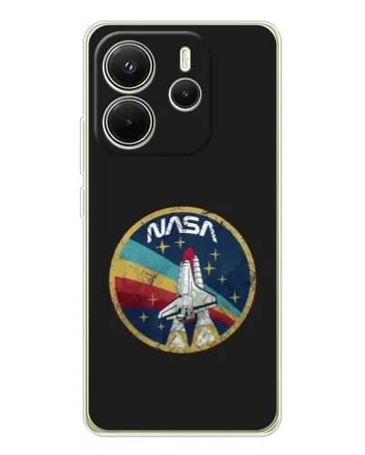 Чохол для Xiaomi Redmi Note 14 4G (Global) з картинкою «NASA — емблема місії» Чохол для Xiaomi Redmi Note 14 4G (Global) з картинкою «NASA — емблема місії»