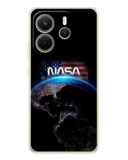 Чохол для Xiaomi Redmi Note 14 4G (Global) з картинкою «Земля з космосу NASA»