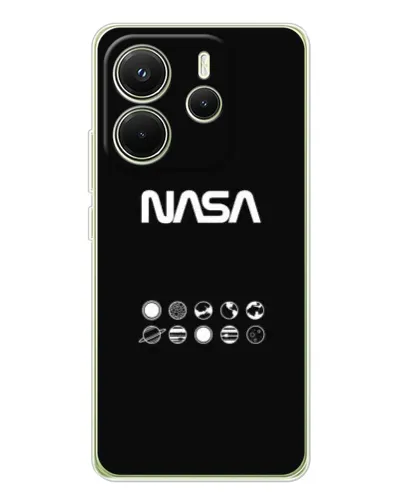 Чохол для Xiaomi Redmi Note 14 4G (Global) з картинкою «NASA — технічний принт» Чохол для Xiaomi Redmi Note 14 4G (Global) з картинкою «NASA — технічний принт»
