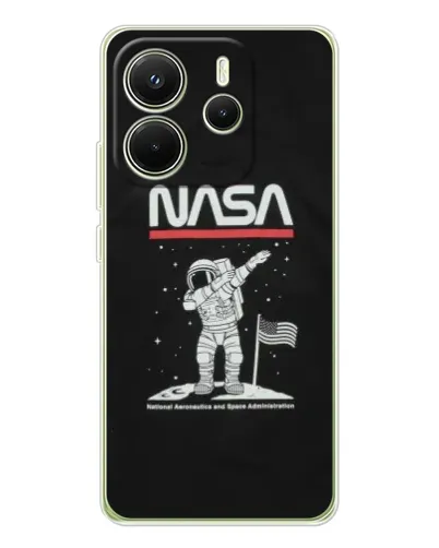 Чохол для Xiaomi Redmi Note 14 4G (Global) з картинкою «NASA — крокуємо по Місяцю» Чохол для Xiaomi Redmi Note 14 4G (Global) з картинкою «NASA — крокуємо по Місяцю»