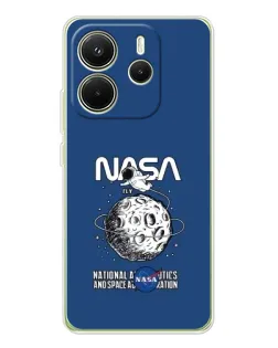 Чохол для Xiaomi Redmi Note 14 4G (Global) з картинкою «NASA — місячна місія»