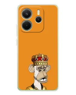 Чохол для Xiaomi Redmi Note 14 4G (Global) з картинкою «Золота мавпа Bored Ape»