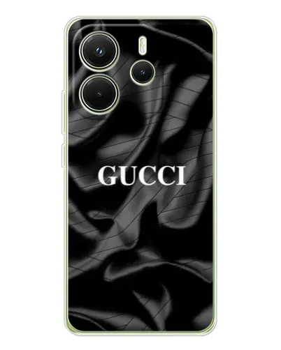 Чохол для Xiaomi Redmi Note 14 4G (Global) з картинкою «Gucci — шовкові хвилі» Чохол для Xiaomi Redmi Note 14 4G (Global) з картинкою «Gucci — шовкові хвилі»
