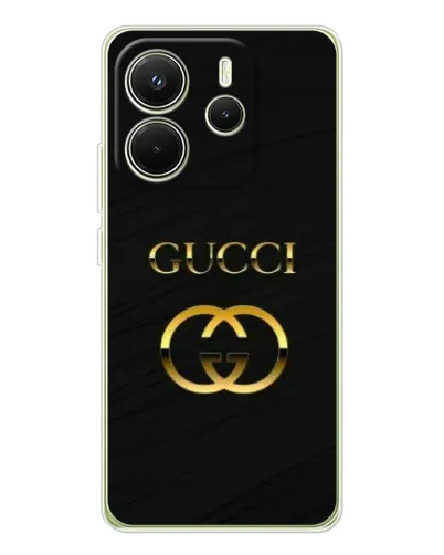 Чохол для Xiaomi Redmi Note 14 4G (Global) з картинкою «Золотий логотип Gucci» Чохол для Xiaomi Redmi Note 14 4G (Global) з картинкою «Золотий логотип Gucci»