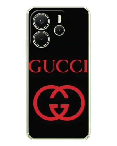 Чохол для Xiaomi Redmi Note 14 4G (Global) з картинкою «Gucci — червоний логотип» Чохол для Xiaomi Redmi Note 14 4G (Global) з картинкою «Gucci — червоний логотип»