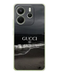 Чохол для Xiaomi Redmi Note 14 4G (Global) з картинкою «Gucci — морський прибій»
