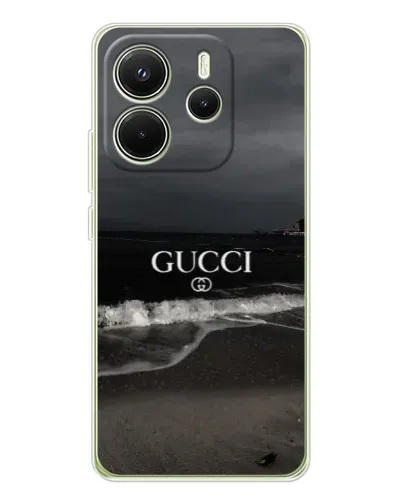 Чохол для Xiaomi Redmi Note 14 4G (Global) з картинкою «Gucci — морський прибій» Чохол для Xiaomi Redmi Note 14 4G (Global) з картинкою «Gucci — морський прибій»