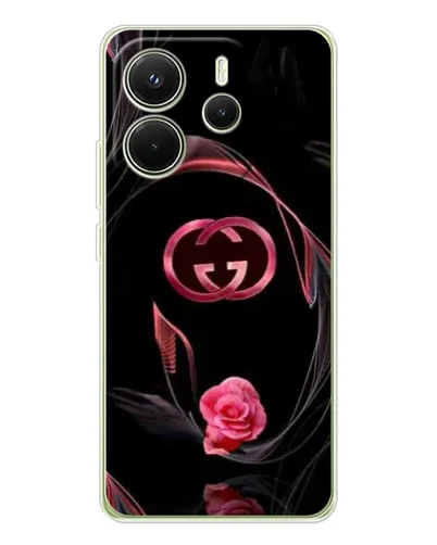 Чохол для Xiaomi Redmi Note 14 4G (Global) з картинкою «Gucci — неонова троянда» Чохол для Xiaomi Redmi Note 14 4G (Global) з картинкою «Gucci — неонова троянда»