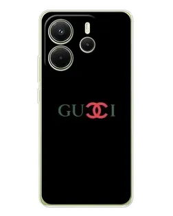 Чохол для Xiaomi Redmi Note 14 4G (Global) з картинкою «Gucci — червоний градієнт»
