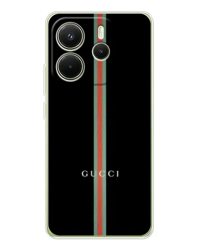Чехол для Xiaomi Redmi Note 14 4G (Global) с картинкой «Gucci — строгая линия» Чехол для Xiaomi Redmi Note 14 4G (Global) с картинкой «Gucci — строгая линия»