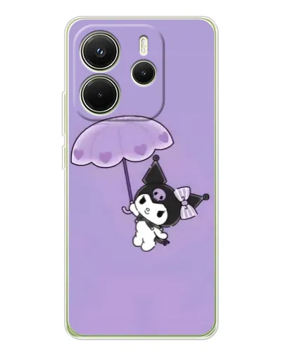 Чохол для Xiaomi Redmi Note 14 4G (Global) з картинкою «Kuromi з парасолькою»