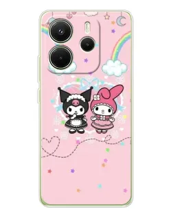 Чохол для Xiaomi Redmi Note 14 4G (Global) з картинкою «My Melody та Kuromi»