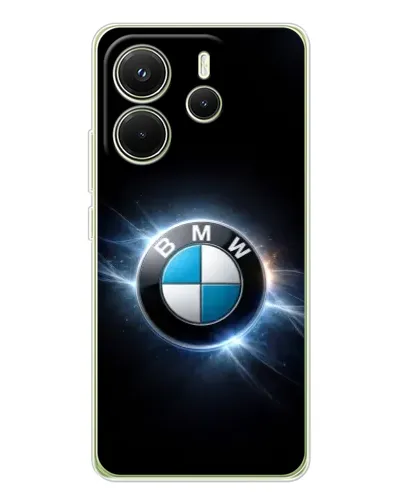 Чехол для Xiaomi Redmi Note 14 4G (Global) с картинкой «BMW — неоновое сияние» Чехол для Xiaomi Redmi Note 14 4G (Global) с картинкой «BMW — неоновое сияние»