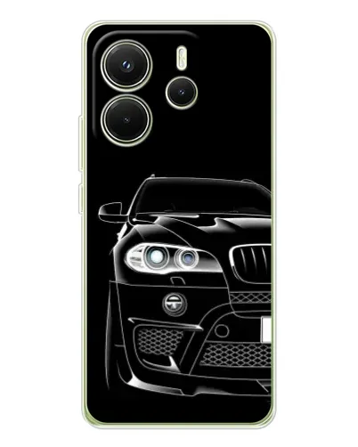 Чехол для Xiaomi Redmi Note 14 4G (Global) с картинкой «Темный силуэт BMW» Чехол для Xiaomi Redmi Note 14 4G (Global) с картинкой «Темный силуэт BMW»