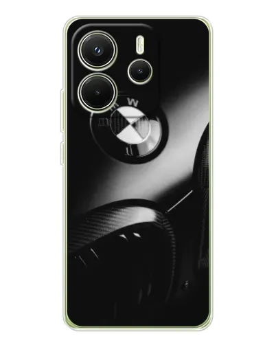 Чехол для Xiaomi Redmi Note 14 4G (Global) с картинкой «Эмблема BMW — макро» Чехол для Xiaomi Redmi Note 14 4G (Global) с картинкой «Эмблема BMW — макро»