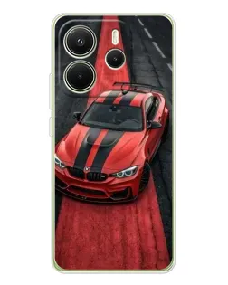 Чехол для Xiaomi Redmi Note 14 4G (Global) с картинкой «BMW на красной дорожке» Чехол для Xiaomi Redmi Note 14 4G (Global) с картинкой «BMW на красной дорожке»