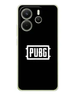 Чехол для Xiaomi Redmi Note 14 4G (Global) с картинкой «Лого BMW — металлический блеск»