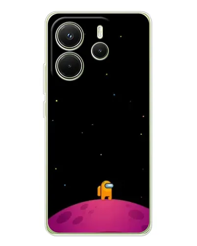 Чехол для Xiaomi Redmi Note 14 4G (Global) с картинкой «Одинокий герой на планете» Чехол для Xiaomi Redmi Note 14 4G (Global) с картинкой «Одинокий герой на планете»