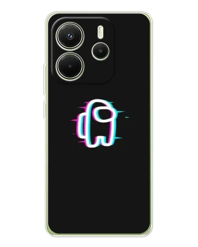 Чехол для Xiaomi Redmi Note 14 4G (Global) с картинкой «Among Us неон» Чехол для Xiaomi Redmi Note 14 4G (Global) с картинкой «Among Us неон»