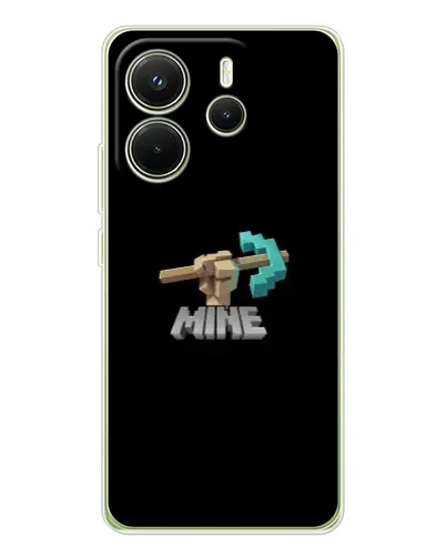 Чехол для Xiaomi Redmi Note 14 4G (Global) с картинкой «Алмазная кирка» Чехол для Xiaomi Redmi Note 14 4G (Global) с картинкой «Алмазная кирка»