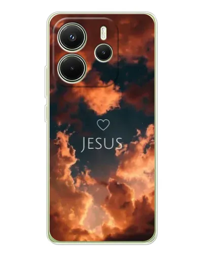 Чехол для Xiaomi Redmi Note 14 4G (Global) с картинкой «Сияние Имени Jesus»